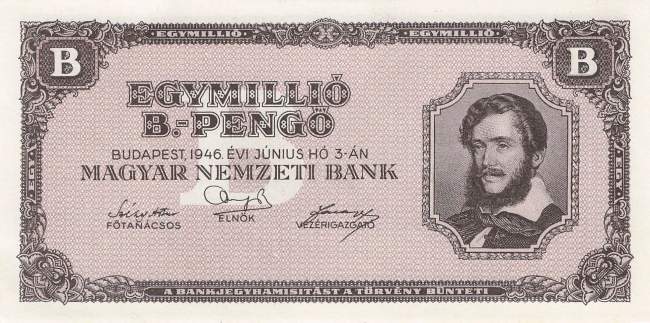 Ungarn 1 Millionen B Pengo 1946 p.134